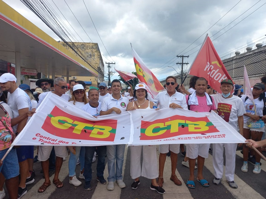 Na fé e na luta, CTB e sindicatos marcam presença no Bonfim
