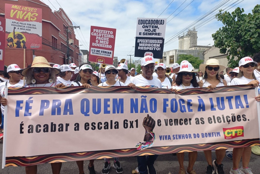 Com fé na luta, CTB e sindicatos participam da festa do Bonfim