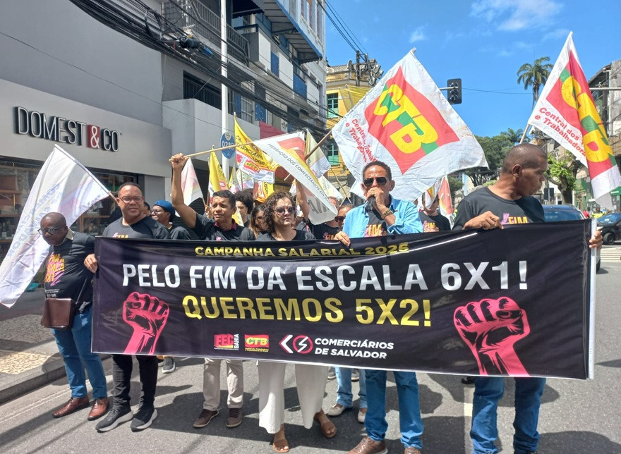 Comerciários de Salvador lançam campanha e exigem fim da escala 6x1