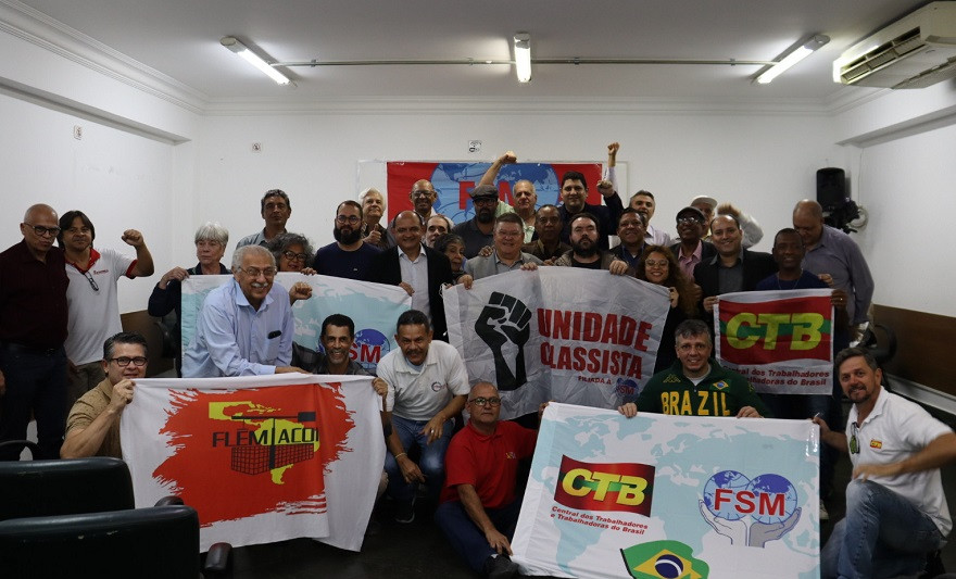 Unidas pra valer: CTB recebe evento da Federação Sindical Mundial  