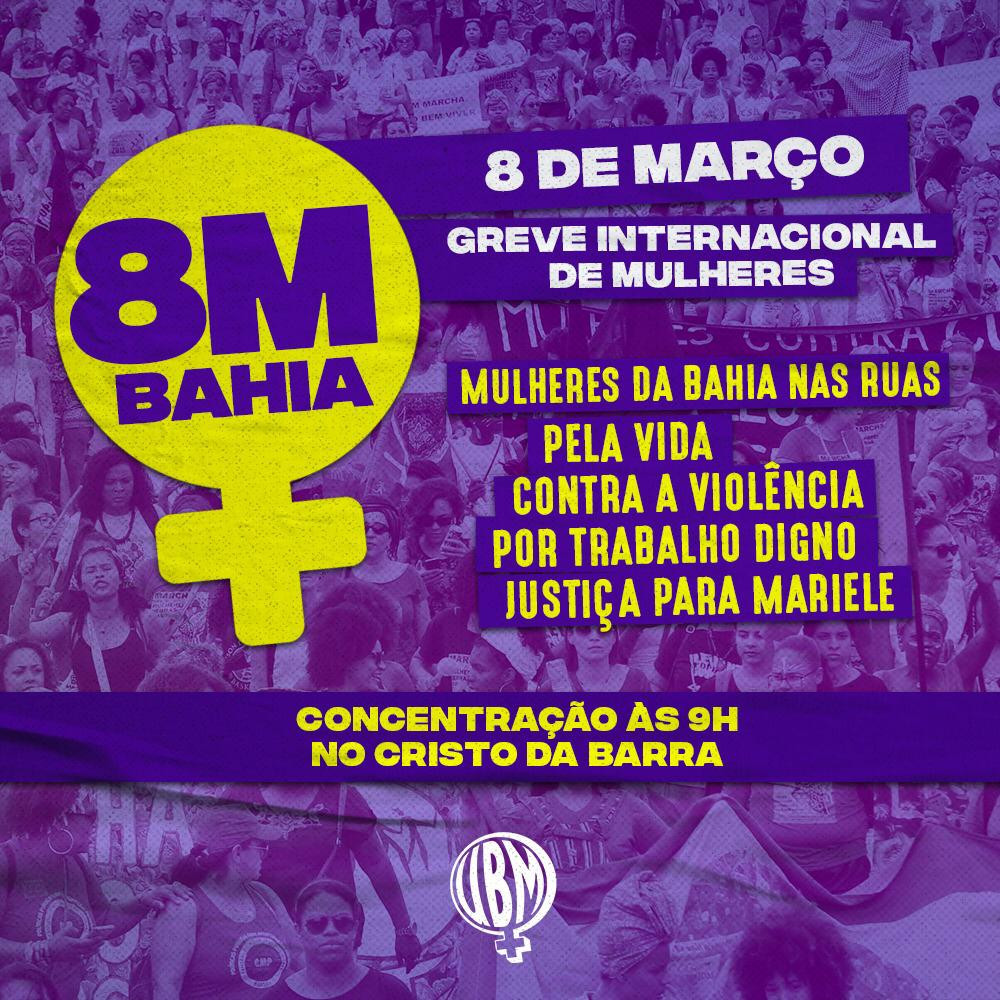 8 de março: Mulheres vão às ruas por Democracia e Igualdade