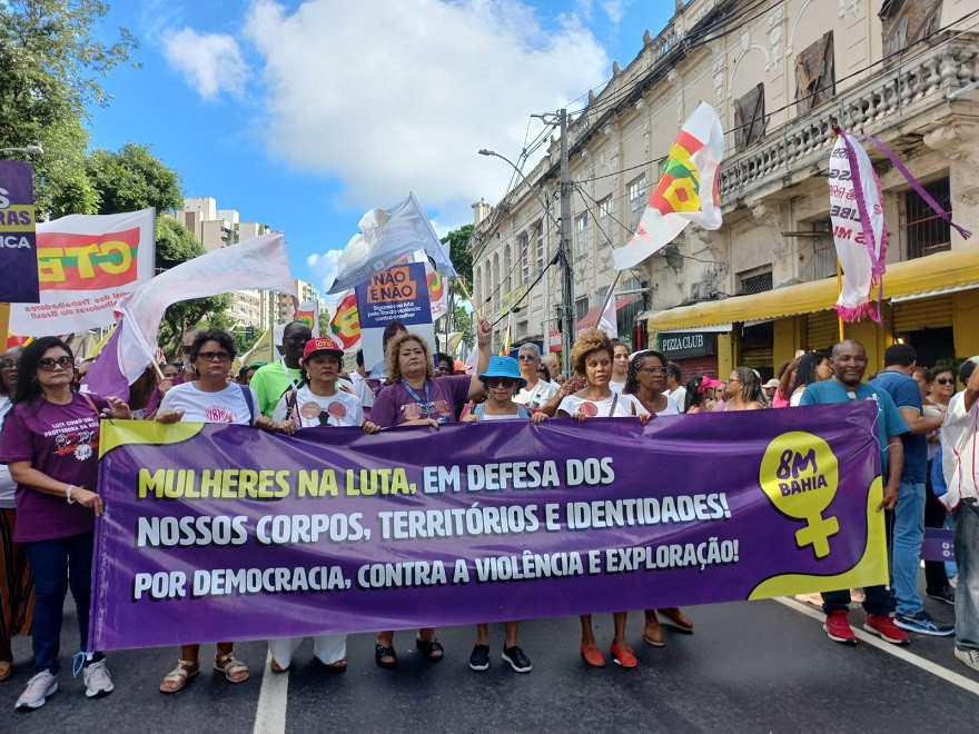 CTB caminha com as mulheres por igualdade, contra violência e a exploração