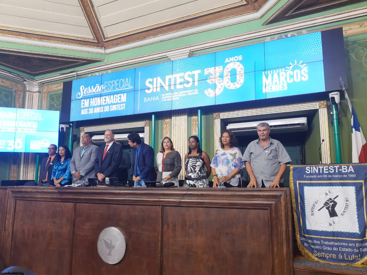 CTB-Bahia participa de Sessão em homenagem ao SINTEST/BA