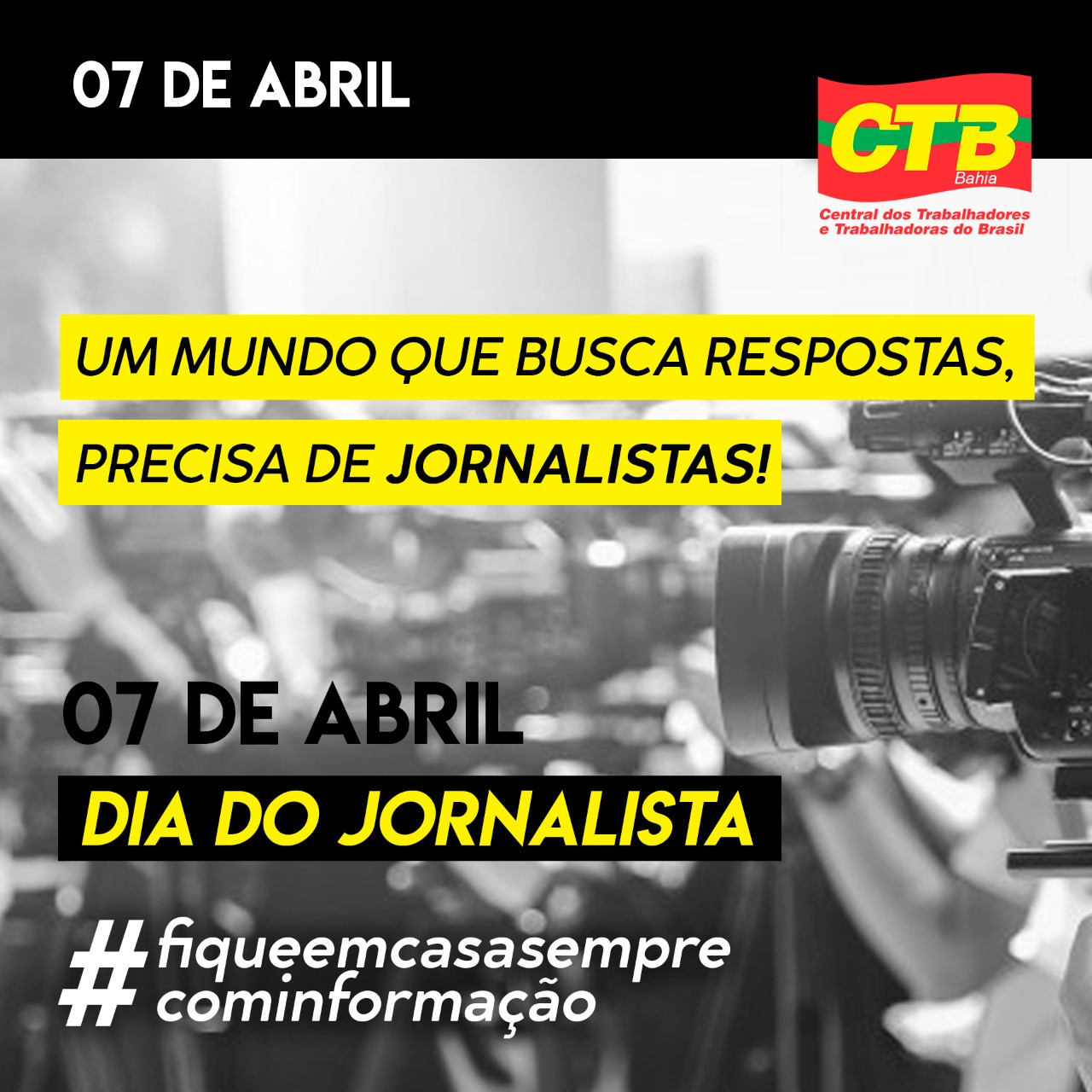 7 de abril – Dia do Jornalista