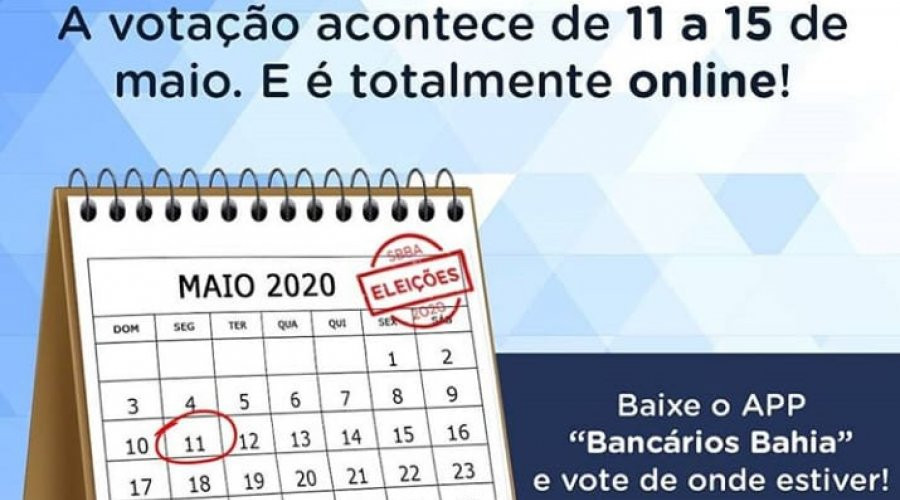 Eleição do SBBA começa segunda. Vote pela internet