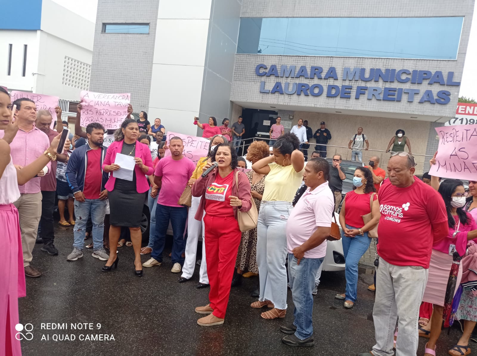 Violência Política de Gênero: CTB-BA participa de ato em apoio à vereadora Luciana Tavares