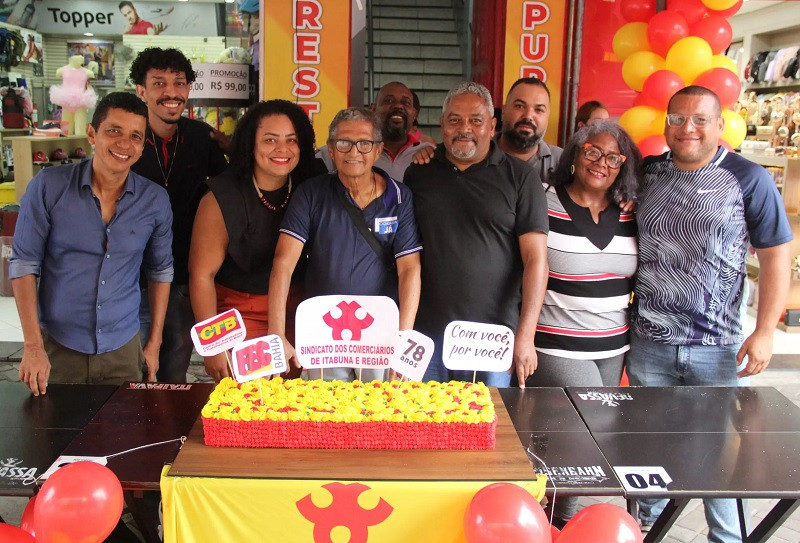 Sindicato dos Comerciários de Itabuna celebra 78 anos com a marca da luta