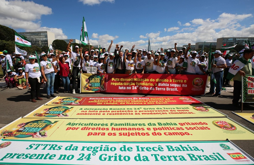 FETAG-BA é prestigiada pela CTB e Daniel Almeida  no Grito da Terra Brasil