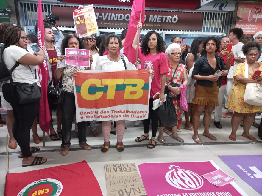 Sônia Maria reforça compromisso da CTB contra o "PL do Estuprador"