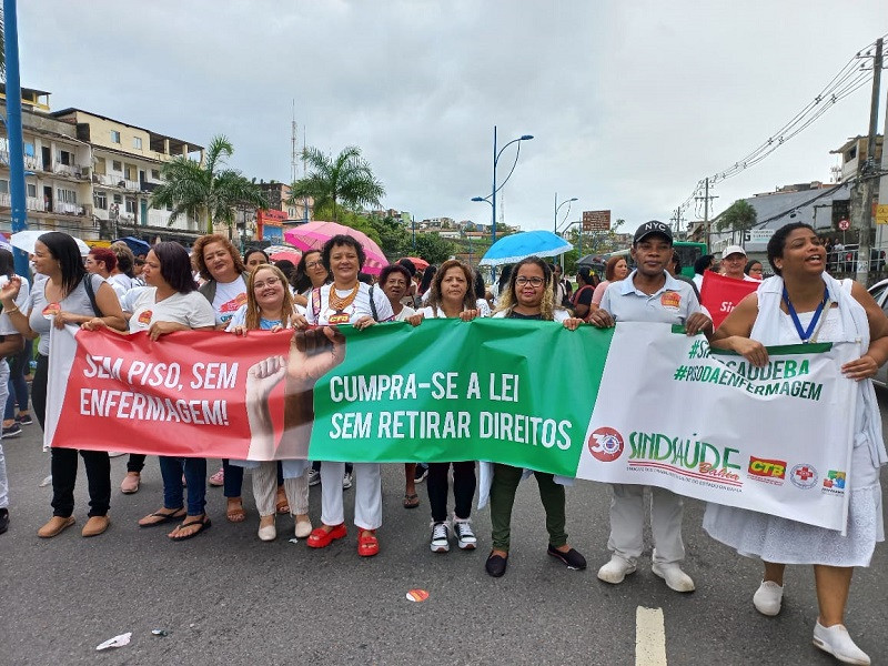 Rosa e Ivanilda exaltam firmeza da enfermagem na greve pelo piso