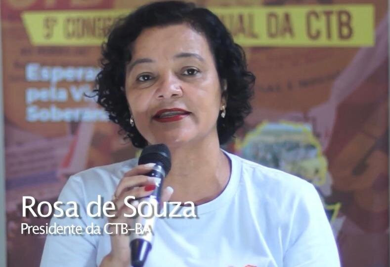 Trabalhadora do comércio, Rosa de Souza é eleita presidenta da CTB-Bahia