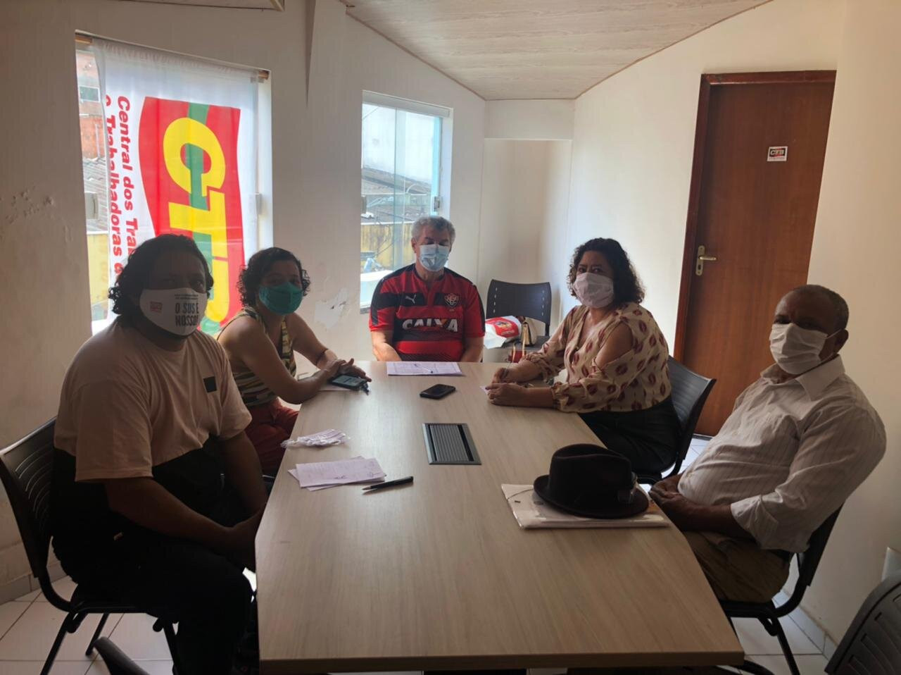 Presidenta da CTB-BA participa de reunião com presidente da CTB-Nacional