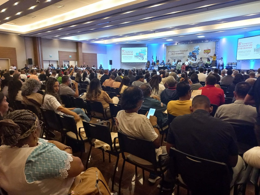 Defesa da soberania nacional marca abertura do 6º Congresso da CTB Bahia