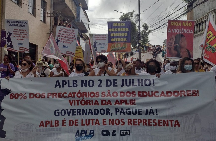 Solidária à APLB, CTB Bahia repudia ataques à entidade