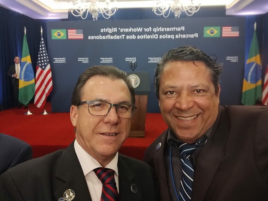 Adilson celebra parceria entre Brasil e Estados Unidos pelo trabalho digno