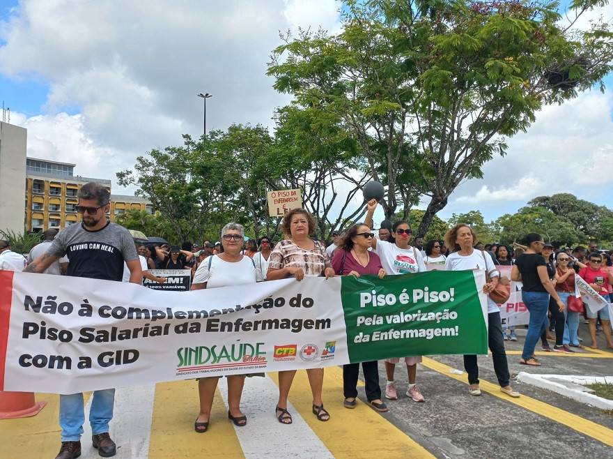 Injeção de ânimo na luta do Sindsaúde e servidores pelo piso da enfermagem