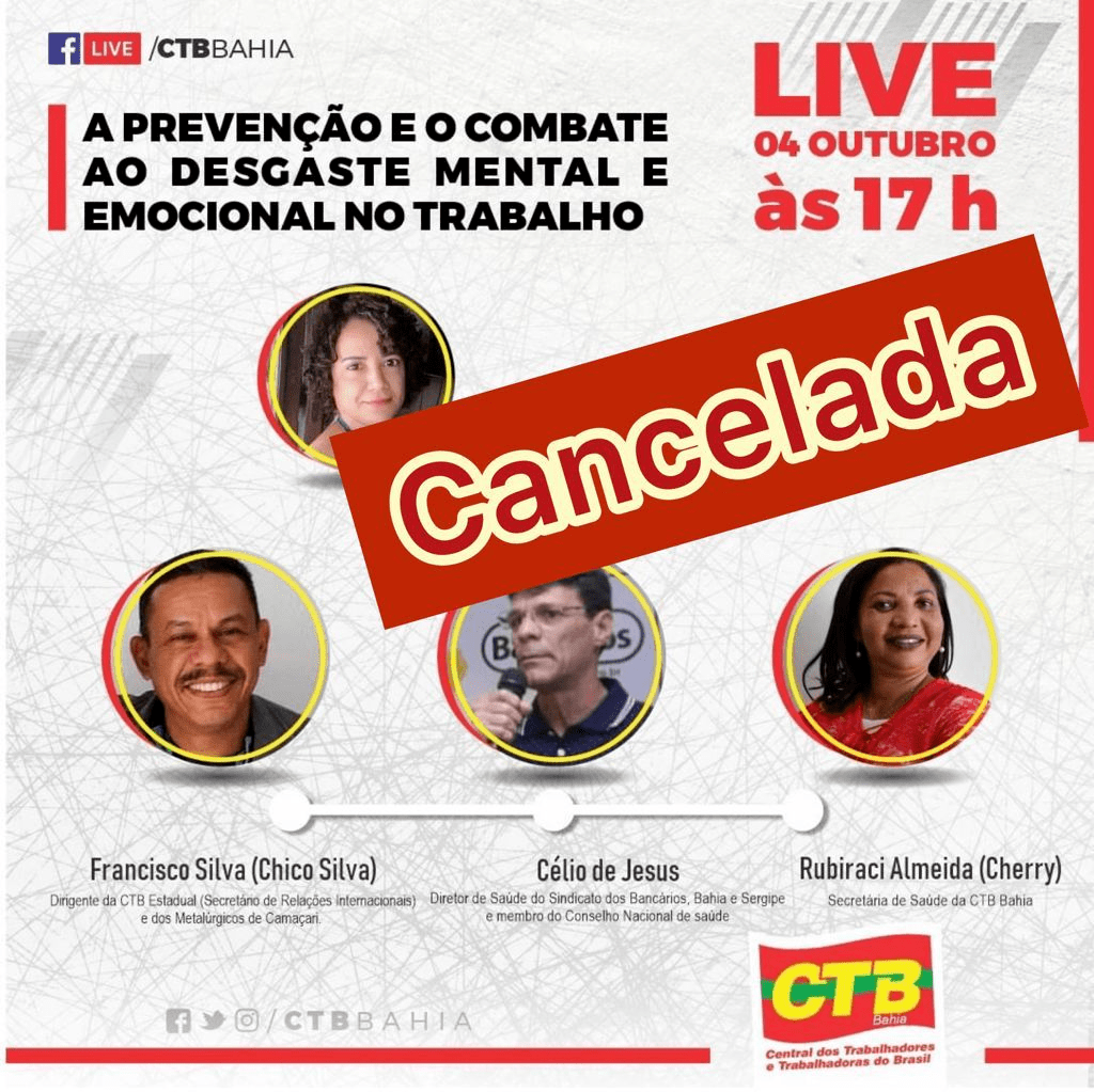 CTB-BA apresenta l “Prevenção e o Combate ao Desgaste Mental e Emocional no Trabalho