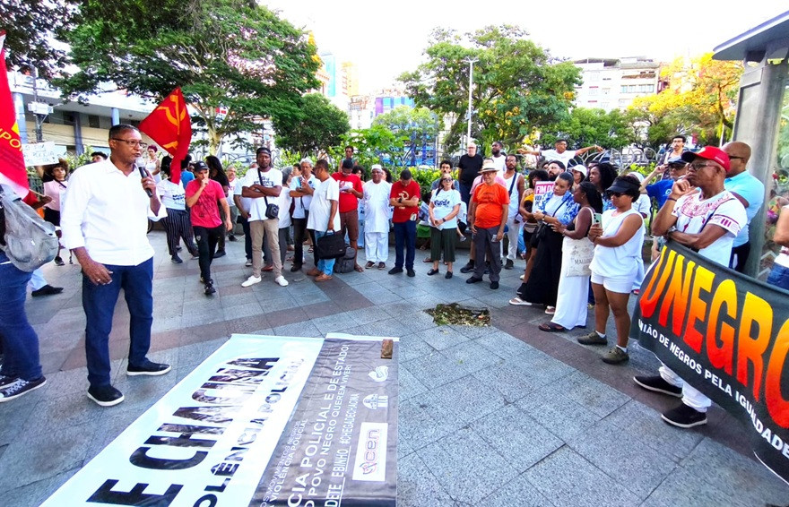 Em ato, Jerônimo defende aprovação de PECs sobre segurança e reparação