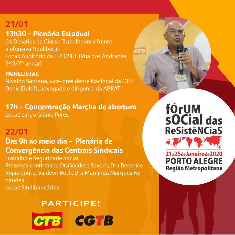 Fórum Social das Resistências começa nesta terça-feira em Porto Alegre