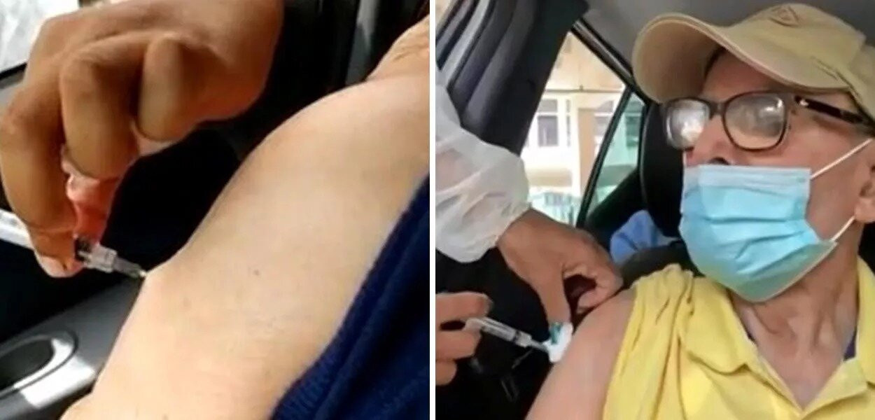 Idosos recebem falsa aplicação de vacina contra a Covid-19 no Rio