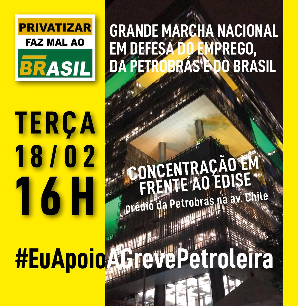 17º dia: Greve entra na terceira semana com 118 unidades da Petrobras mobilizadas