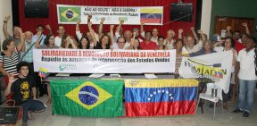 Ato em Salvador presta solidariedade a Maduro e ao povo venezuelano