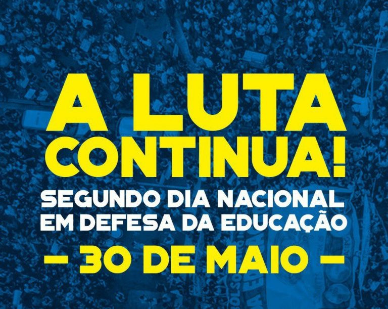 CTB Bahia apoia o 2º dia nacional em defesa da educação, 30 de maio