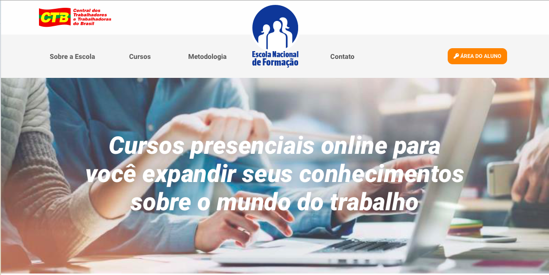 Inscrições abertas para os cursos online da Escola Nacional de formação da CTB